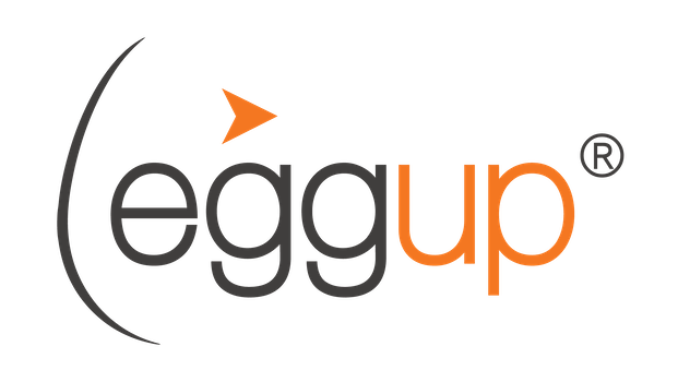 Eggup Logo_Grigio Arancio - Altezza 350px
